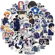 50PCS Japanese Cartoon BLUE LOCK Anime Stickers Laptop Computer Bedroom Wardrobe Polyvinyl Waterproof Laptops Phone Pencil Case Water Bottle Notebooks Skateboards Luggage Cars Bumpers Bikes Motorcycle