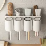 TOOTHBRUSH RACK PUNCH-FREE WALL-MOUNTED BATHROOM TOOTHPASTE