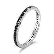 Silver plating Dazzling Stackable Rings for Women Wedding Jewelry_8