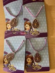 Sofia the First Necklace Disney HER accessories NWT Rare Lot of four