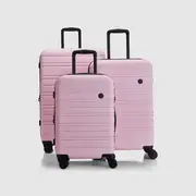 Nere Orchid Pink Stori 3pc Suitcase Set
