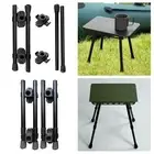 4x Camping Table Stool Brackets Parts DIY Space Saving Furniture Stable