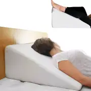 Cushy Form Wedge Triangle Memory Foam Bed Support Pillows Sleeping, White 10 in
