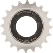 ACS Paws 4.1 20T BMX Bicycle Freewheel 1/2" X 3/32" - NICKEL/BLACK