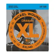 D'ADDARIO EXL140 LIGHT TOP / HEAVY BTM 10-52 ELECTRIC GUITAR STRINGS