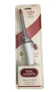 Vintage Vidal Sassoon Mini 1/2" Barrel Professional Curling Iron VS-143C NEW HTF