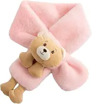 [LIFKOME] Scarf Blankets for Boys Novelty Christmas Scarves Snuggle Plushies Kit Zombie Scarf with Hood Women Clothes Boy Animals Faux Rabbit Fur Khaki