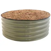 Birdies 970 x 400mm Mist Green Round Corrugated Raised Garden Kit