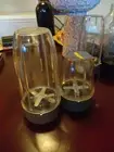 Lot 2 NutriBullet Complete Cup Sets Small /Large Extractor Blades 32oz & 18oz