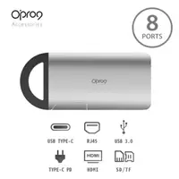在飛比找樂天市場購物網優惠-強強滾~Opro9 USB 3.0 Type-C 8埠帶線多