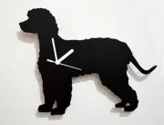 Irish Water Spaniel Dog Silhouette - Wall Clock