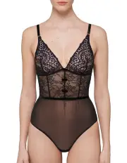 [Simone Perele] Scenario Bodysuit in Black