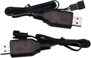 Blomiky 7.4V 500mA USB Charger Cable with SM-3P Plug Suitable for 7.4V 600mAh/900mAh/1100mAH/1200mAH/1300mAh Li-ion Battery with SM-3P Plug / 1575 USB 2