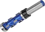 Flush Trim Router Bits Spiral Router Bit, 1/2'' Shank Carbide Double Bearing Router Bit for Wood Trimming
