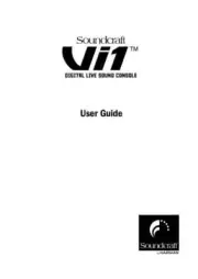 Harman Kardon SOUNDCRAFT VI1 Mixer Owners Manual