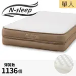 【NITORI 宜得利家居】◎雙層獨立筒彈簧 單人床墊 N-SLEEP PREMIUM P1-02TR TW