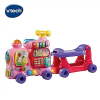 在飛比找Yahoo奇摩購物中心優惠-【Vtech】4合1智慧積木學習車-粉