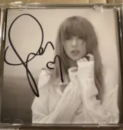 Taylor Swift The Tortured Poets Department CD With Hand Signed Photo Heart TTPD