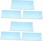 Hohopeti 6pcs Shoe Rack Show Rack Shoe Shelf Shoes Rack Shoe Shelves Display Shelf Shoe Display Slat Wall Shelves Display Racks for Basketball Shoes Slat Wall Shelf Plastic Blue