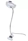 Magnifying Glass + LED Light with Clip, Adjustable Flexible Gooseneck