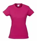 Ladies Ice Tee Shirt 100% Cotton 23 Colours Size 16 18 20 22 24 T-Shirt S/Sleeve