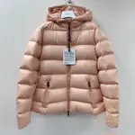 精品二手 MONCLER 蒙口 羽絨 外套 粉色 女款羽絨服 連帽衣 0-4號