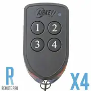 4 x NEW Genuine Airkey Air Key Garage/Gate Remote Control AK3TX4R/AK4 4 Button