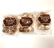 3x Trader Joe’s Dark Chocolate Peanut Butter Cups 3.5oz Bag each 01/2024 Candy