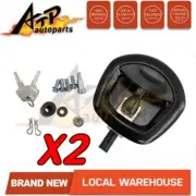 2x black Whale Tail T Handle Lock Latch Compression Lock Fit Trailer Ute Canopy