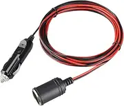 Automobile Accessories 12V 24V 15A Heavy Duty Car Lighter Socket Male Female Extension Cord Power Supply Cable with Fused 3.7M High Performance
