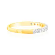 Luminesce Lab Grown 18ct Yellow Gold 0.30 Carat Diamond Eternity Ring, Q