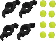 Cycling Snap Feet Adapters,4X Anti-Slip Portable Natural Riding Set with 8 Pack Tennis Balls - Stationary Bike Stand Core Rocker Feet, Core Workout Equipment