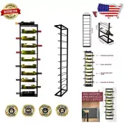 Sleek Modern 10 Bottle Wine Rack - Wall Mounted for Efficient Home Storage
