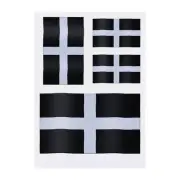 4 x 'Flag Of Cornwall' Temporary Tattoos / Transfers (TO00046467)