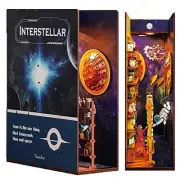 DIY Book Nook Kit, DIY Dollhouse Booknook Bookshelf Insert Interstellar-tq1505