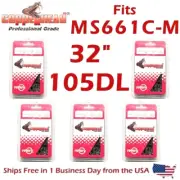 Copperhead 5-Pack 32" PRO Chains - 105DL 3/8 .050 for STIHL MS661C-M - 33RS-105