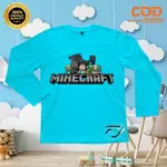 MINECRAFT 兒童長袖 T 恤 PREMIUM COTTON COMBED 材料