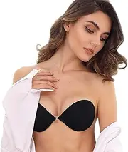 [XMSM] Self Adhesive Lace Bra Lift Up Reusable Backless Strapless Invisible Silicone Push-up Bras For Women