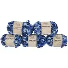New POM POM Filati di Florence 8 Ply Knitting Wool 100% Polyest 5x 50g Ball Blue