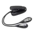 2 Arms Clip Lamp USB for Book Reading - 360-degree
