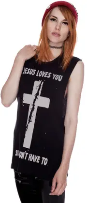 [UNIF] Jesus Loves Muscle Tank