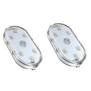 Mini Magnetic Car 6LED Touch Light Interior USB Rechargeable Reading Dome Light (for: Fiat)