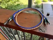 Audiophile Turntable Phono RCA Cables w/Ground Low Capacitance Interconnect 5 Ft