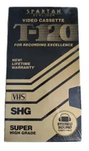 T-120 Recording VHS Spartan By Hi-Tech New In Packaging Sealed