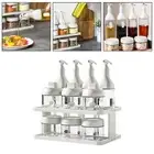 Spice Rack Set 2 Tiers Kitchen Cabinet Shelf for Desktop Pantry Living Room