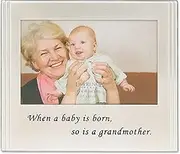 Lawrence Frames When a Baby is Born so is a Grandmother Silver Plated 6x4 Picture Frame