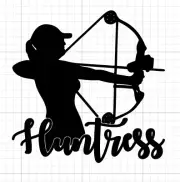 Huntress Bow Hunting Decal