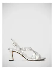 [Wittner] Kirby Metallic Leather Strappy Heel in Silver
