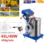 Electrostatic Powder Coating Machine 450g/min Epoxy Coating Spray Kits 45L 40W