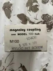 MAGNALOY MODEL 100 COUPLING, 1-1/8" BORE x 1/4" KEYWAY, NIB